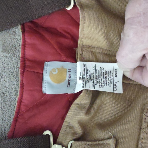 NWOTCarhartt men's bib overalls insulated,42x30 READ DETAILS! - Picture 4 of 9